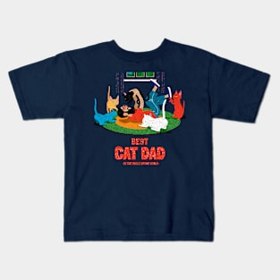 BEST CAT DAD Kids T-Shirt